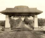 Entrance arch on road from farm to Lee’s Summit