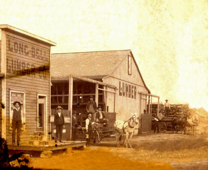 Long Bell Lumber Company, Altus, Oklahoma - Circa 1880
